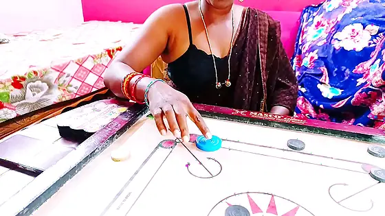 A carrom session led Bhabhi to flirt with her brother-in-law.Telugu dirty talks.